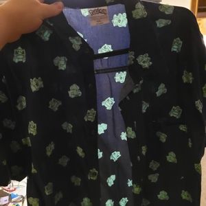 Pokemon button down Bulbasaur shirt XXL